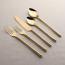 Load image into Gallery viewer, Camellia PVD Flatware, 5-Pc. Place Setting