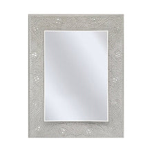 Load image into Gallery viewer, Rectangle Bathroom Vanity Mirror with Mosaic Crystal Floral Motif Border