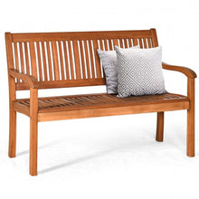Load image into Gallery viewer, FarmHome Slatted 2 Seater Garden Eucalyptus Bench