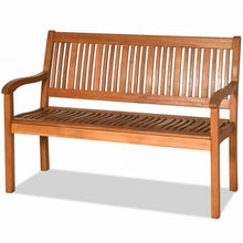 Load image into Gallery viewer, FarmHome Slatted 2 Seater Garden Eucalyptus Bench