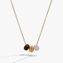 Load image into Gallery viewer, Coffee Bean 'Happiness, Wealth, Health' Engraved Pendant Necklace