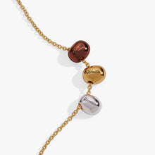 Load image into Gallery viewer, Coffee Bean 'Happiness, Wealth, Health' Engraved Pendant Necklace