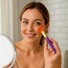 Load image into Gallery viewer, Pursonic Makeup Essentials Duo – LED Countertop Mirror + 5-Piece Brush Set