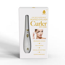 Load image into Gallery viewer, Pursonic Rechargeable Heated Eyelash Curler with Comb