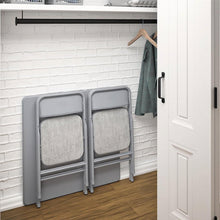 Load image into Gallery viewer, 5-Piece Square Folding Dining Table and 4 Chairs Set in Grey
