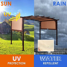Load image into Gallery viewer, 12 ft x 9 ft Steel Outdoor Pergola Gazebo Canopy Sun Shelter
