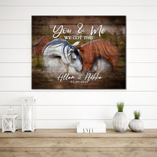 Load image into Gallery viewer, We Got This Couple Horse Sign