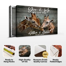 Load image into Gallery viewer, We Got This Couple Giraffe Sign