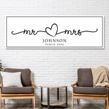 Load image into Gallery viewer, Mr. And Mrs. Sign