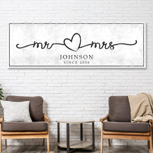 Load image into Gallery viewer, Mr. And Mrs. Sign