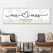 Load image into Gallery viewer, Mr. And Mrs. Sign