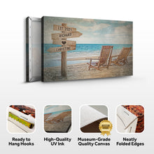 Load image into Gallery viewer, Beach Couple Names Sign