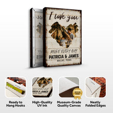 Load image into Gallery viewer, I Love You More Every Day Rustic Sign