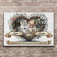 Load image into Gallery viewer, Couple Wolves Sign