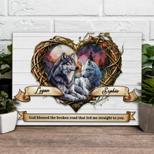 Load image into Gallery viewer, Couple Wolves Sign III
