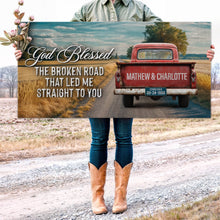 Load image into Gallery viewer, Custom Vintage Truck Couple Sign IV