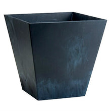 Load image into Gallery viewer, Contemporary 12-inch Square Planter in Black Plastic