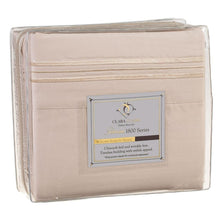 Load image into Gallery viewer, King size 4-Piece Sheet Set in Beige Cream Brushed Microfiber