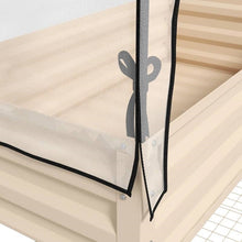 Load image into Gallery viewer, Cream Elevated Metal Raised Garden Bed w/ Greenhouse Cover