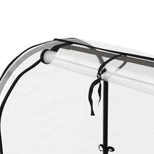 Load image into Gallery viewer, Cream Elevated Metal Raised Garden Bed w/ Greenhouse Cover