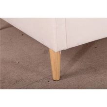 Load image into Gallery viewer, Twin size Mid-Century Modern Off-White Cream Velvet Upholstered Daybed