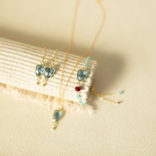 Load image into Gallery viewer, London Blue Quartz Gold Isla Bracelet