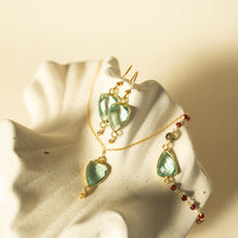 Load image into Gallery viewer, Green Amethyst Silver Isla Bracelet