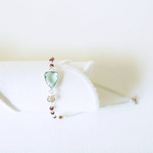 Load image into Gallery viewer, Green Amethyst Gold Isla Bracelet
