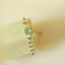 Load image into Gallery viewer, Green Amethyst Gold Isla Bracelet