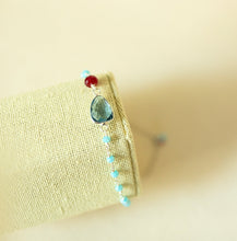 Load image into Gallery viewer, London Blue Quartz Gold Isla Bracelet