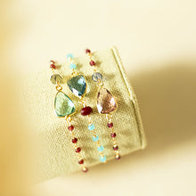 Load image into Gallery viewer, Rhodolite Garnet Silver Isla Bracelet
