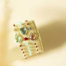 Load image into Gallery viewer, Green Amethyst Silver Isla Bracelet