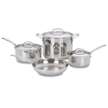 Load image into Gallery viewer, 7-Piece Oven Safe Stainless Steel Cookware Set