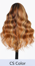 Load image into Gallery viewer, Dark Auburn Straight Human Hair 24' Lace Closure Wigs With Baby Hair
