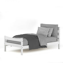 Load image into Gallery viewer, Twin size Farmhouse Style Pine Wood Platform Bed Frame in White