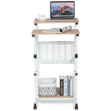 Load image into Gallery viewer, Multifunction Adjustable Height Mobile Stand-Up Computer Desk Work Station