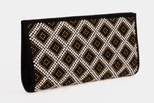 Load image into Gallery viewer, The Nampula Black Glitter Suede Leather Small Clutch