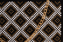 Load image into Gallery viewer, The Nampula Black Glitter Suede Leather Small Clutch