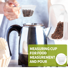 Load image into Gallery viewer, 4-Piece Set: Airtight Cereal Storage Containers with Pour Spouts &amp; Measuring Cup – 4L Kitchen Pantry Organizer