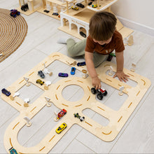 Load image into Gallery viewer, Wooden Car Track Toy