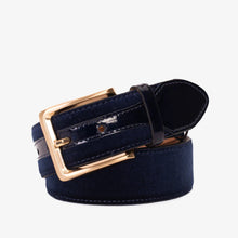 Load image into Gallery viewer, The Casaletti Navy Blue Leather Belt