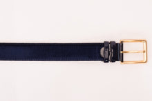 Load image into Gallery viewer, The Casaletti Navy Blue Leather Belt