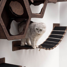 Load image into Gallery viewer, Cat Wood Bridge Dark Walnut
