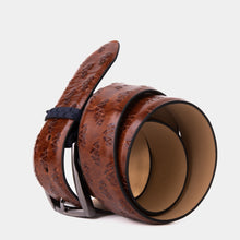Load image into Gallery viewer, The Caesars Tan &amp; Navy Leather Belt