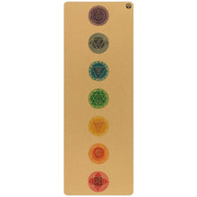 Load image into Gallery viewer, Chakras Aura Cork Yoga Mat