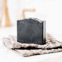 Load image into Gallery viewer, Clarifying Charcoal Bar Handmade Tallow and Goat Milk Soap Bar