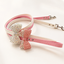 Load image into Gallery viewer, Luxury Rhinestone Bow Dog Leash Bling Crystal Puppy Lead