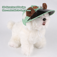 Load image into Gallery viewer, Cute Bear Ear Pet Sun Visor Hat Adjustable Dog Cap UV Protection Summer Puppy Sun Hat