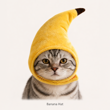 Load image into Gallery viewer, Cute Fruit &amp; Vegetable Pet Hat Collection Banana Corn Peach Apple Cat Costume Hat for Cats &amp; Small Dogs