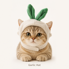 Load image into Gallery viewer, Cute Fruit &amp; Vegetable Pet Hat Collection Banana Corn Peach Apple Cat Costume Hat for Cats &amp; Small Dogs